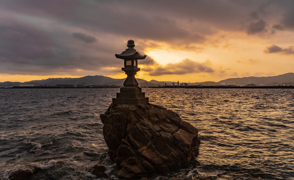 浜名湖の夕暮れ